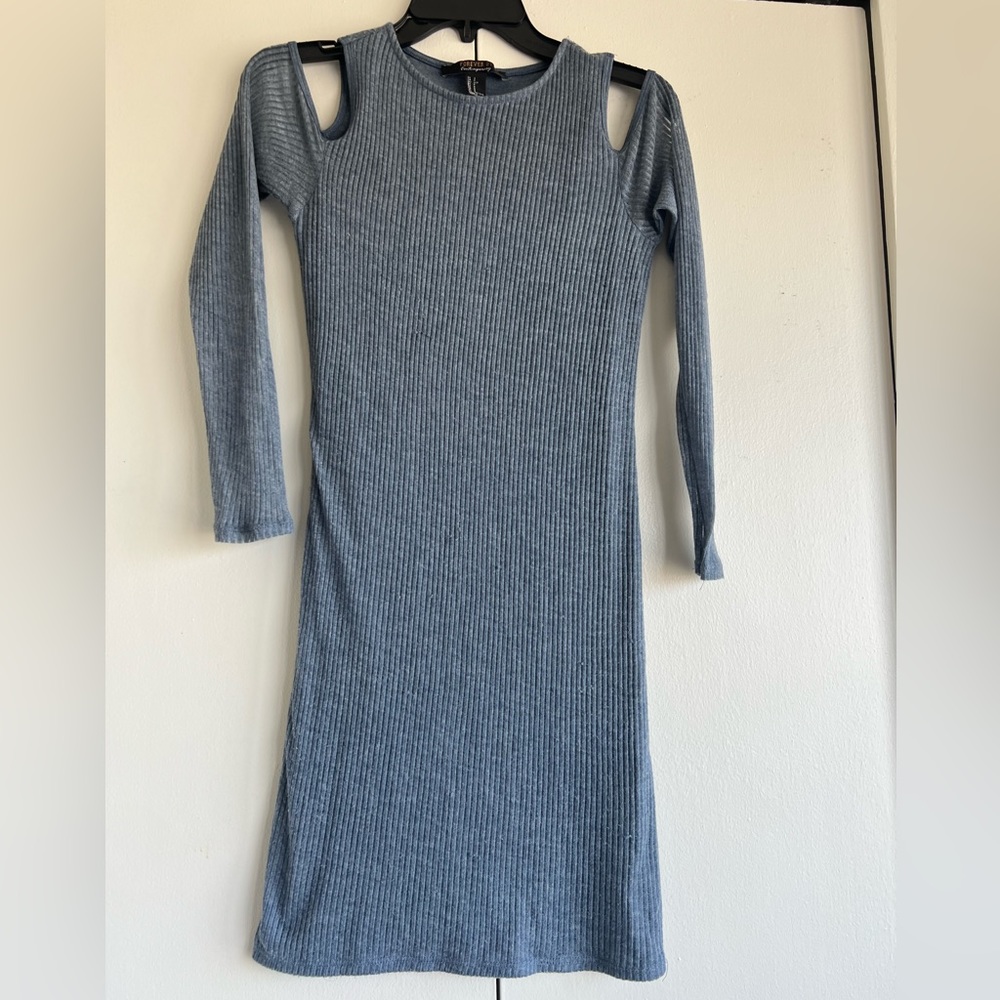 Blue Off the shoulder Dress